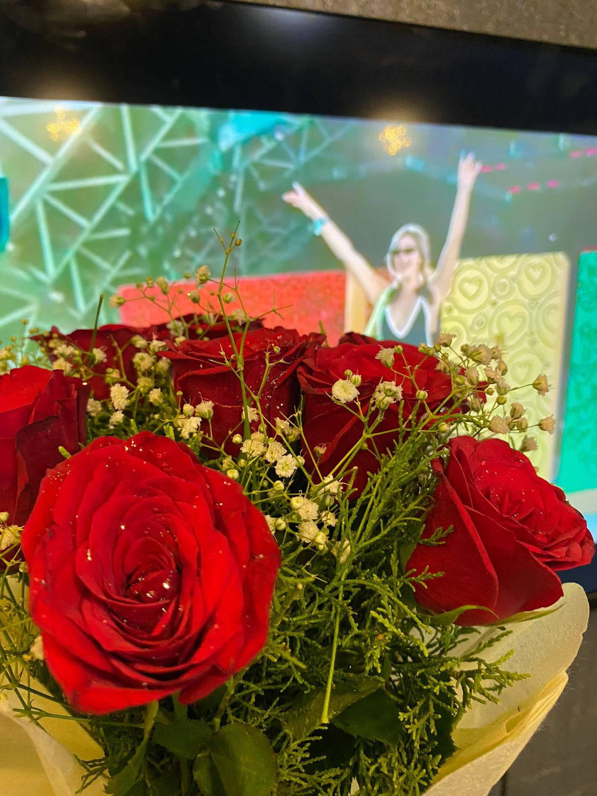 Colorful balloon celebration setup